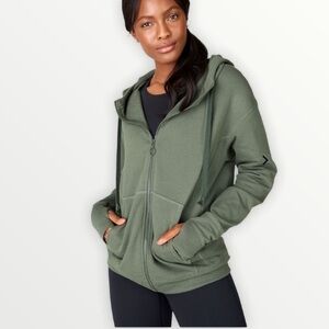 FABLETICS Leah Oversized Hoodie Jacket Safari XS